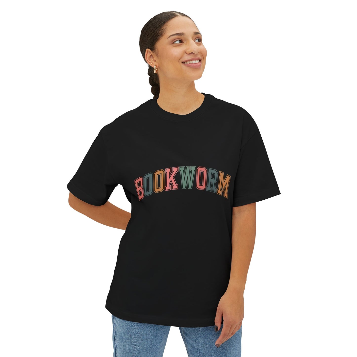 T-shirt unisexe oversize – Bookworm