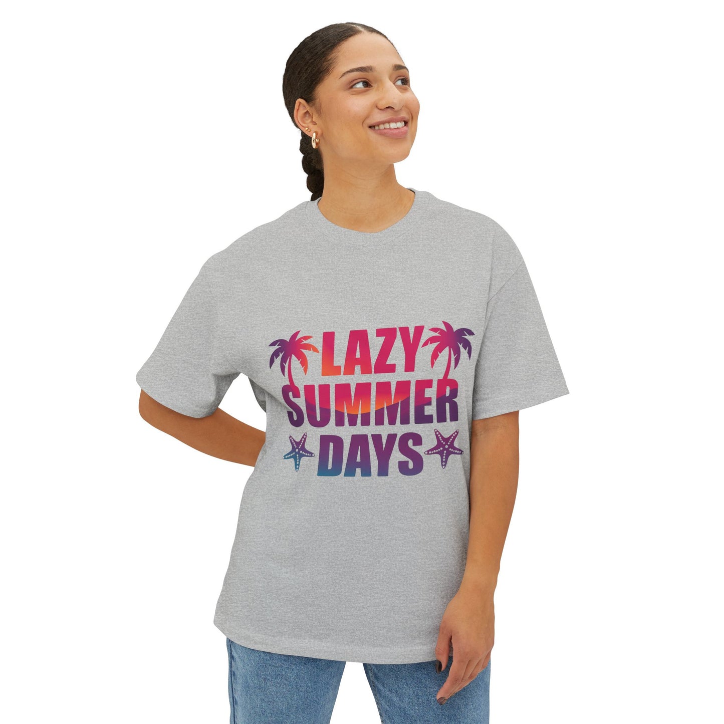 T-shirt unisexe oversize – Lazy Summer