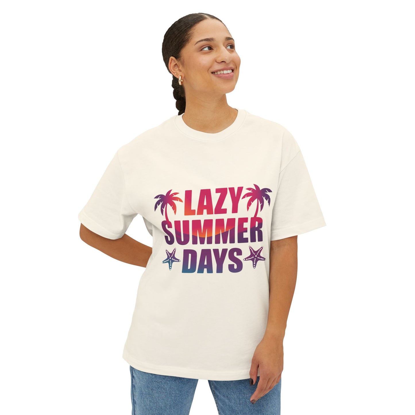 T-shirt unisexe oversize – Lazy Summer