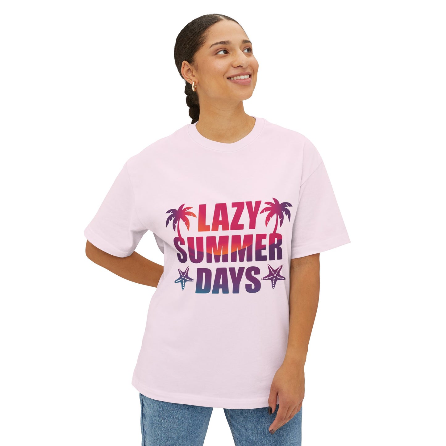 T-shirt unisexe oversize – Lazy Summer