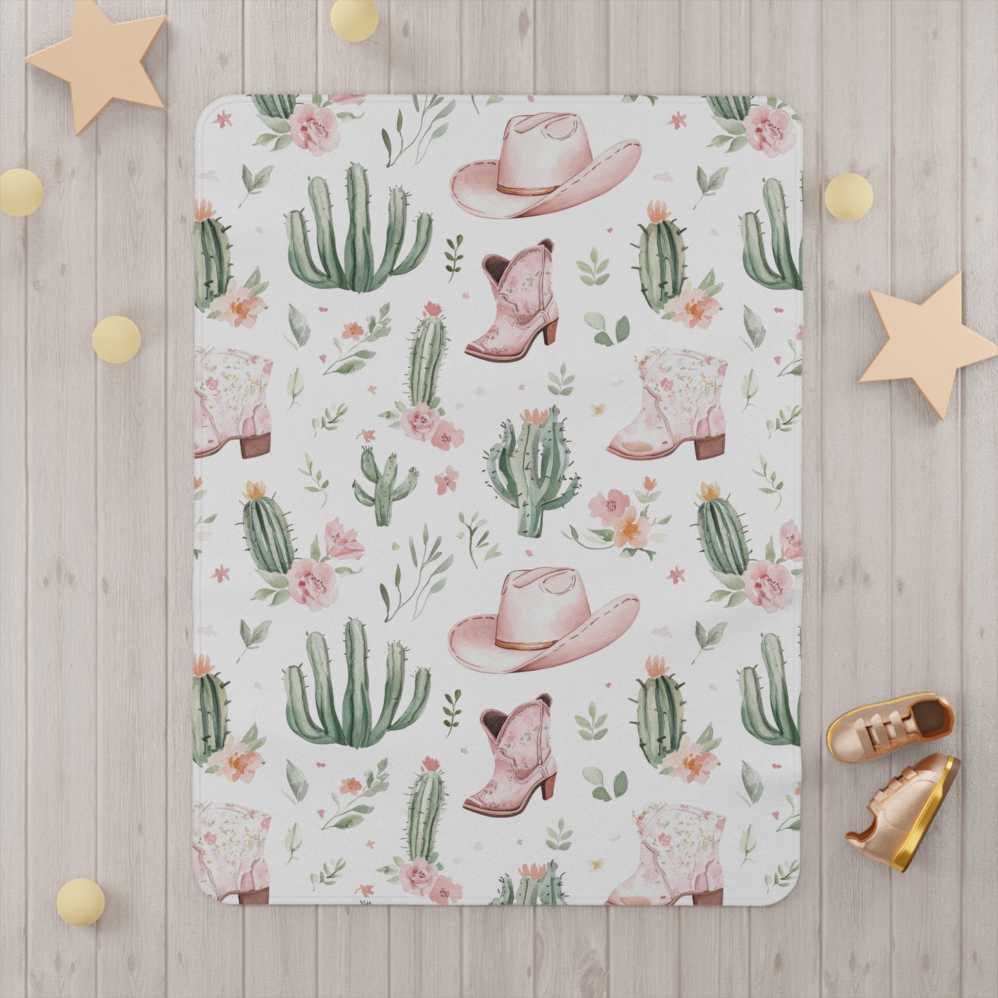 Couverture pour bébé - Western rose