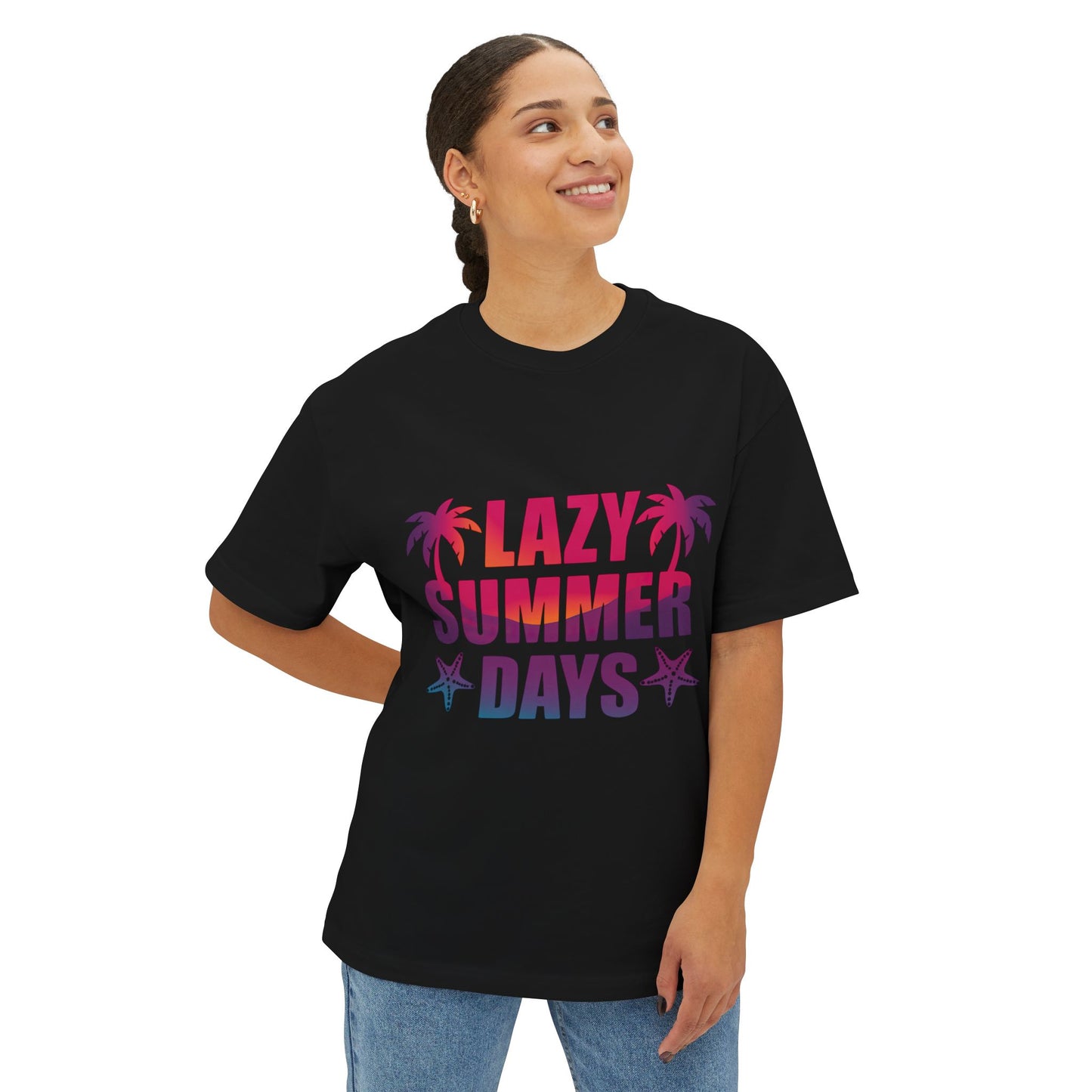 T-shirt unisexe oversize – Lazy Summer