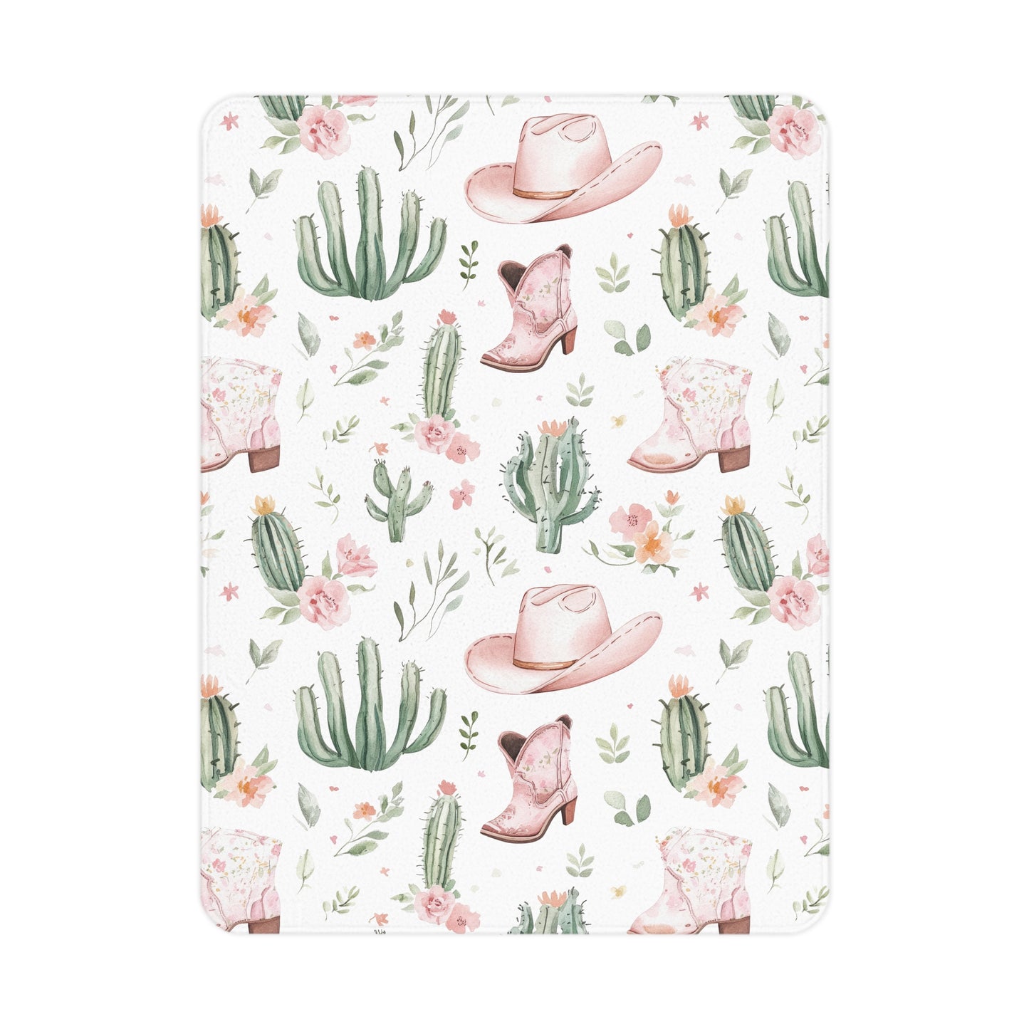 Couverture pour bébé - Western rose