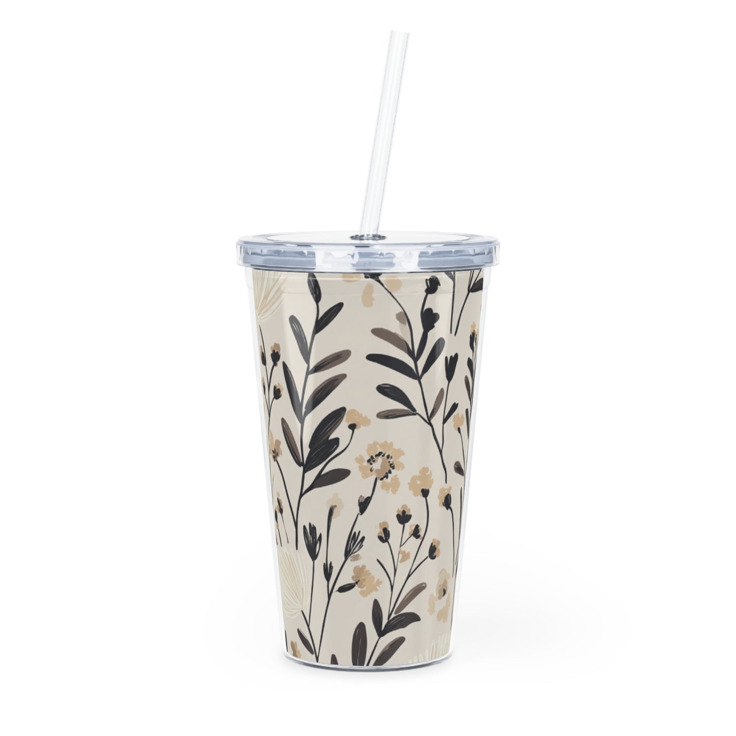 Tumbler en plastique - Fleur