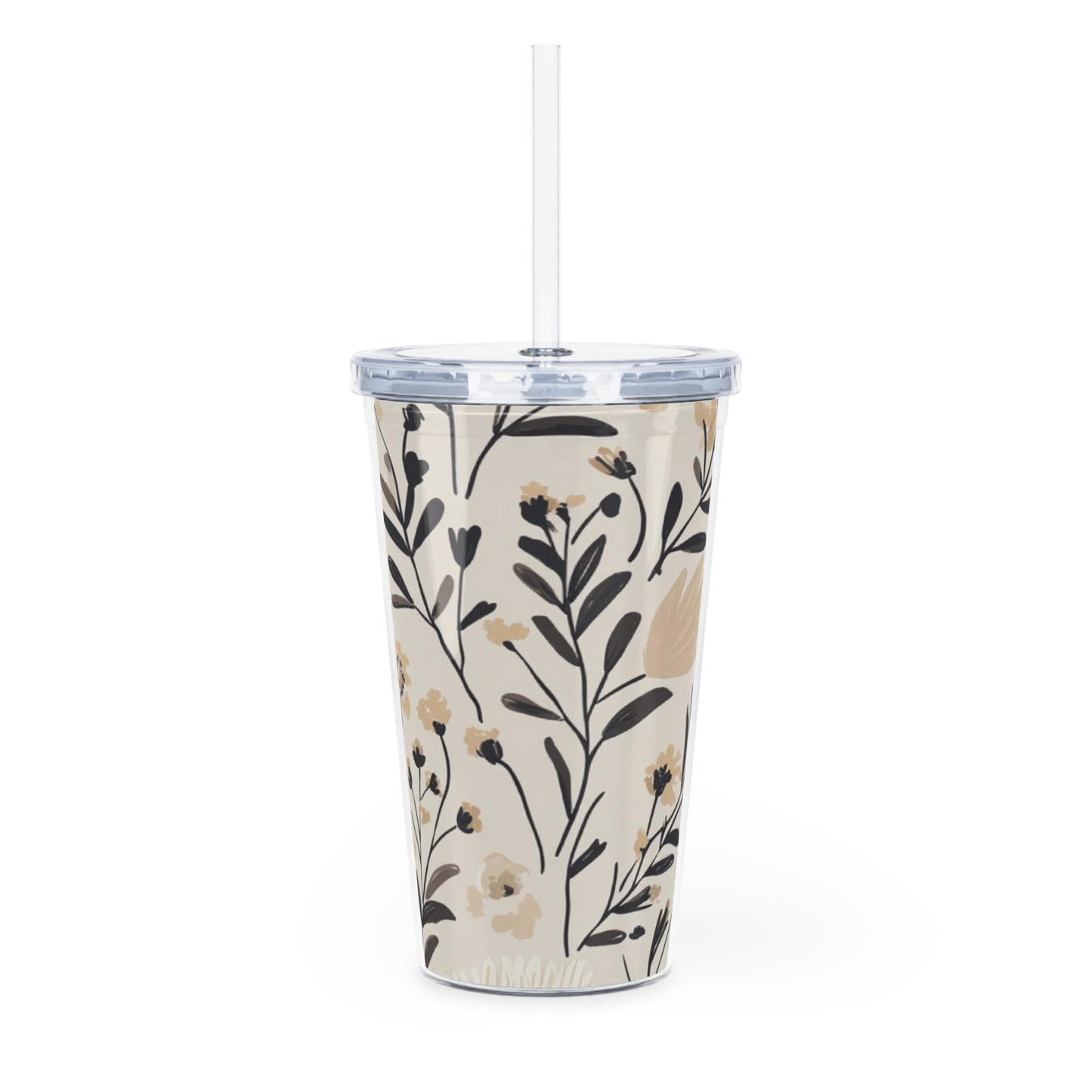 Tumbler en plastique - Fleur