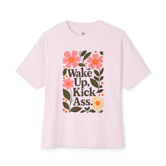 T-shirt unisexe oversize – Wake up