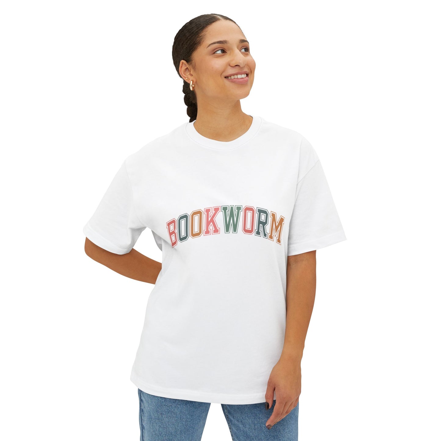 T-shirt unisexe oversize – Bookworm