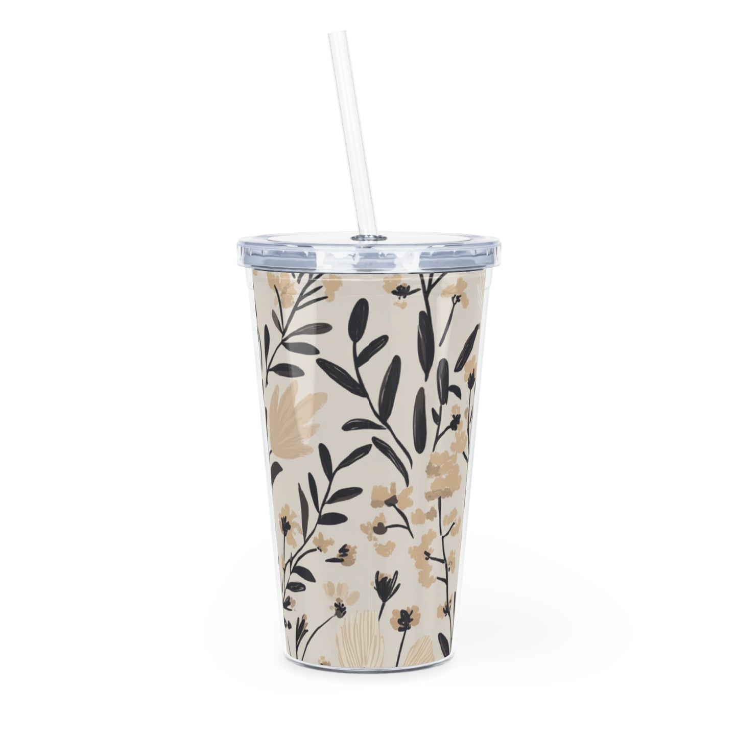 Tumbler en plastique - Fleur