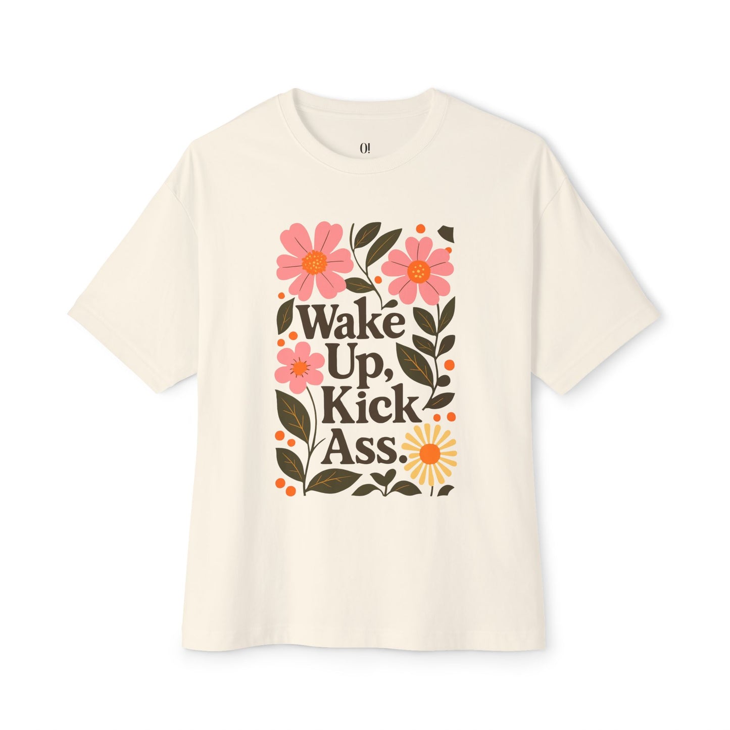 T-shirt unisexe oversize – Wake up