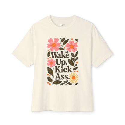 T-shirt unisexe oversize – Wake up