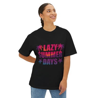T-shirt unisexe oversize – Lazy Summer