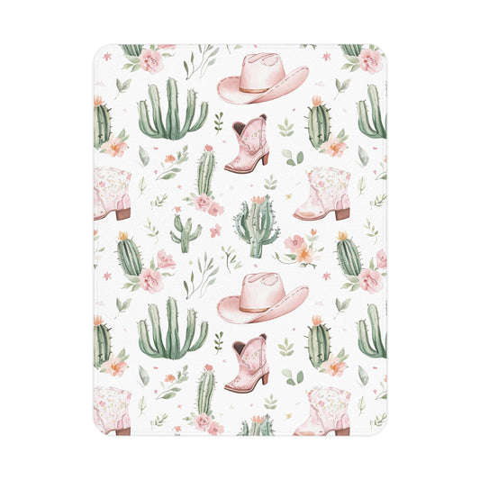 Couverture pour bébé - Western rose