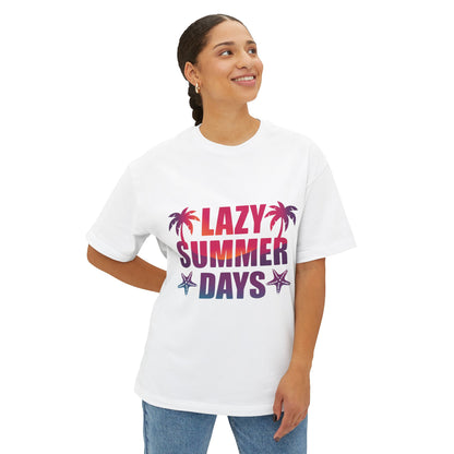 T-shirt unisexe oversize – Lazy Summer