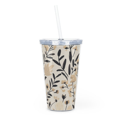 Tumbler en plastique - Fleur